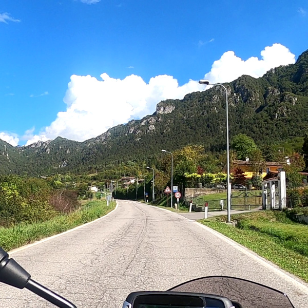 Blick vom Motorrad