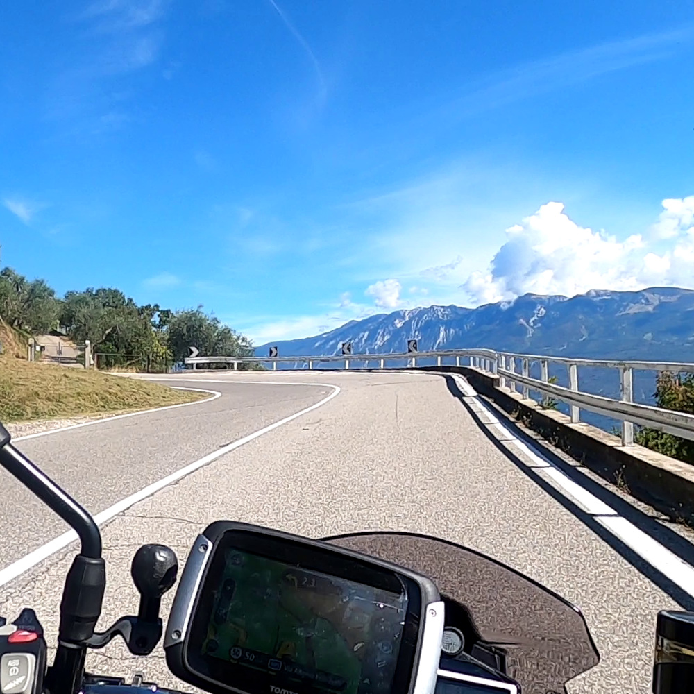Blick vom Motorrad