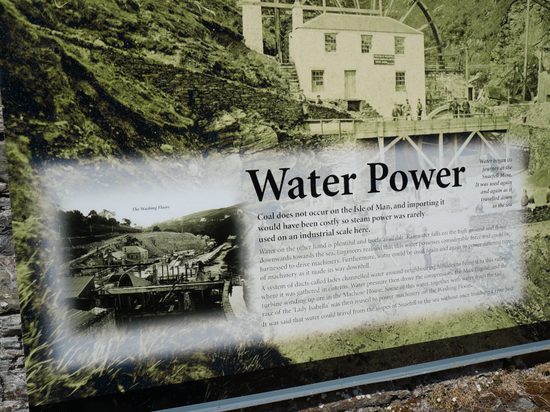 Laxey Informationstafel